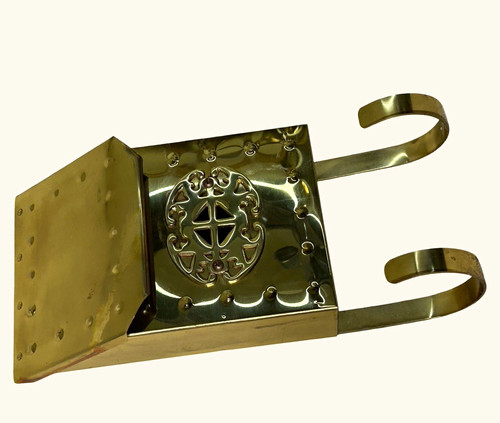 Vintage brass mailbox with - vintage,