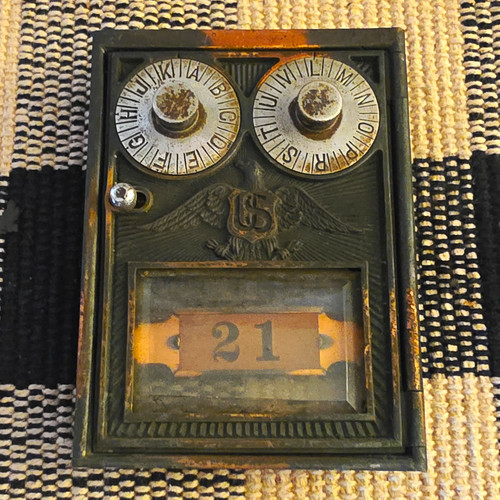 Vintage brass wall mount - brass,