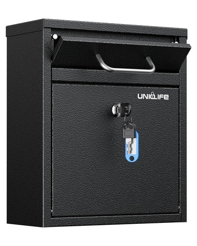 Locking wall mount mailbox - wall,