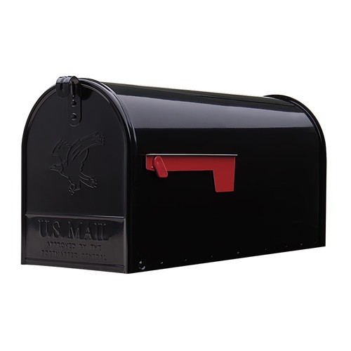 Large black post mount - black,