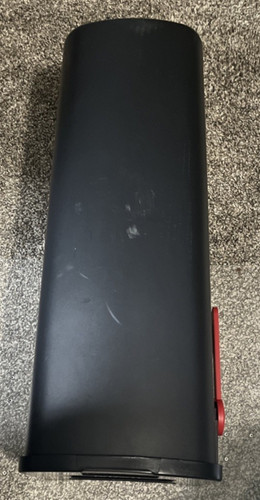 Black plastic mailbox - black,